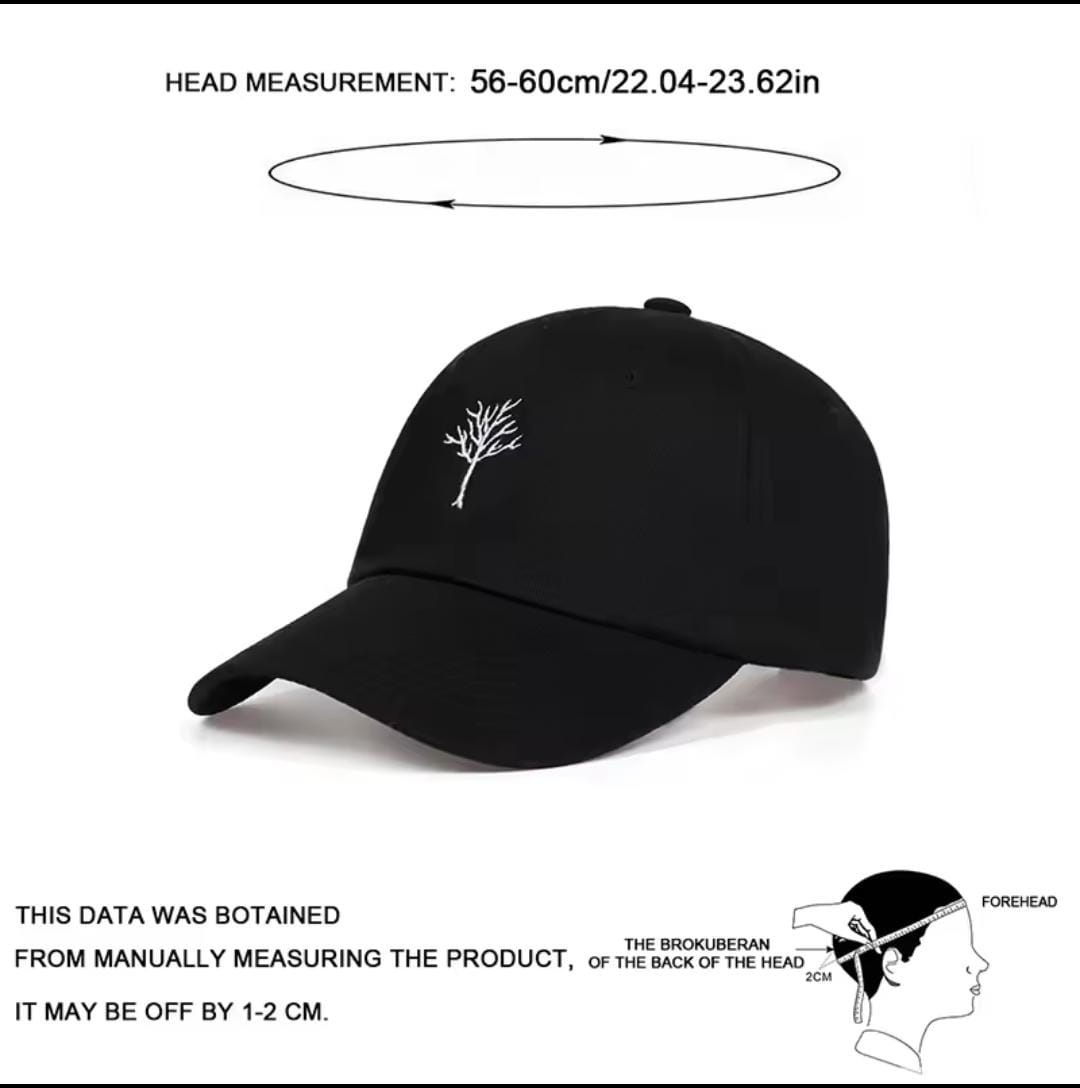 Gorra deportiva Gym con Tatuaje de arbol