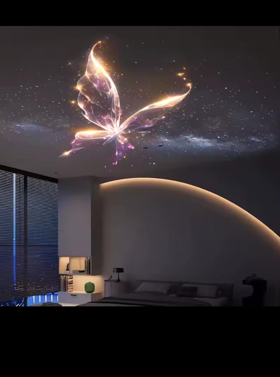 Proyector Led USB, de Lámpara Nocturna Ajustable con Diseños de Ballena, Mariposa , Medusa , Estrella...