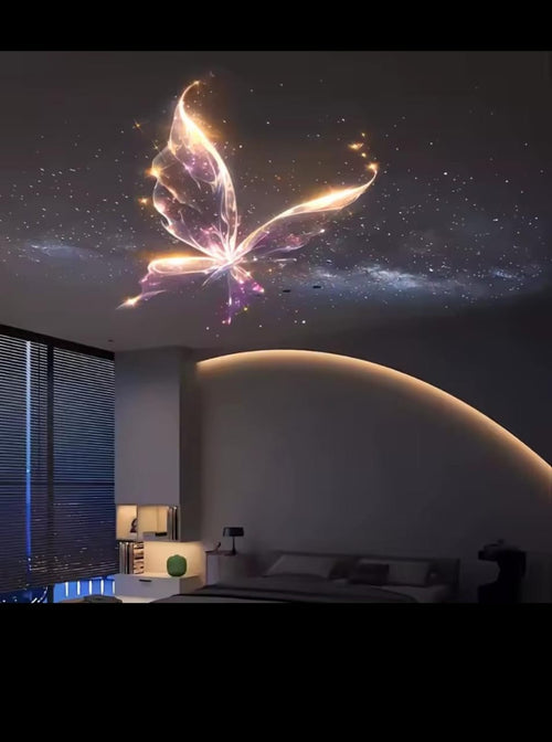 Proyector Led USB, de Lámpara Nocturna Ajustable con Diseños de Ballena, Mariposa , Medusa , Estrella...
