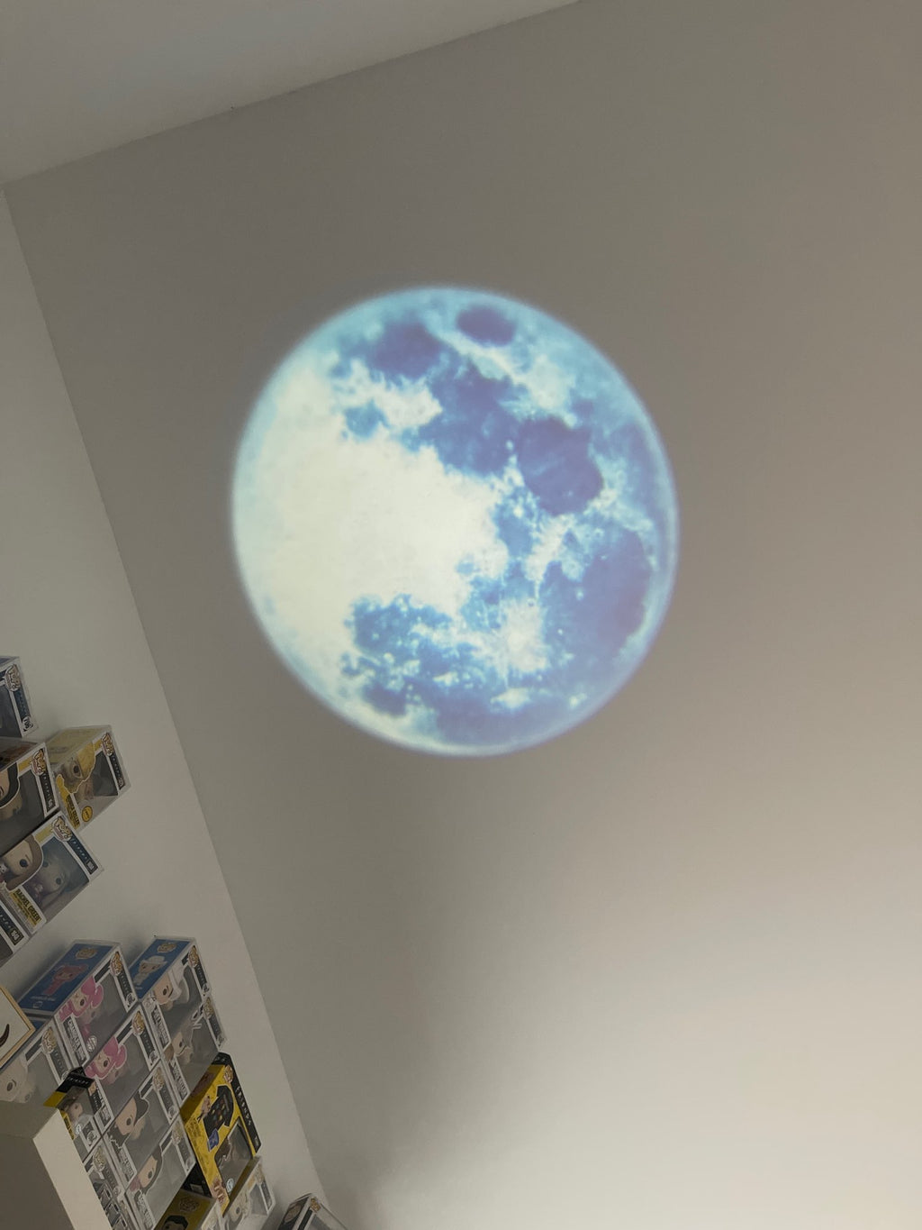 Lámpara Lunar, LED , Azul.