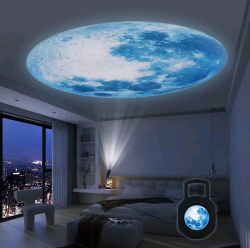 Lámpara Lunar, LED , Azul.