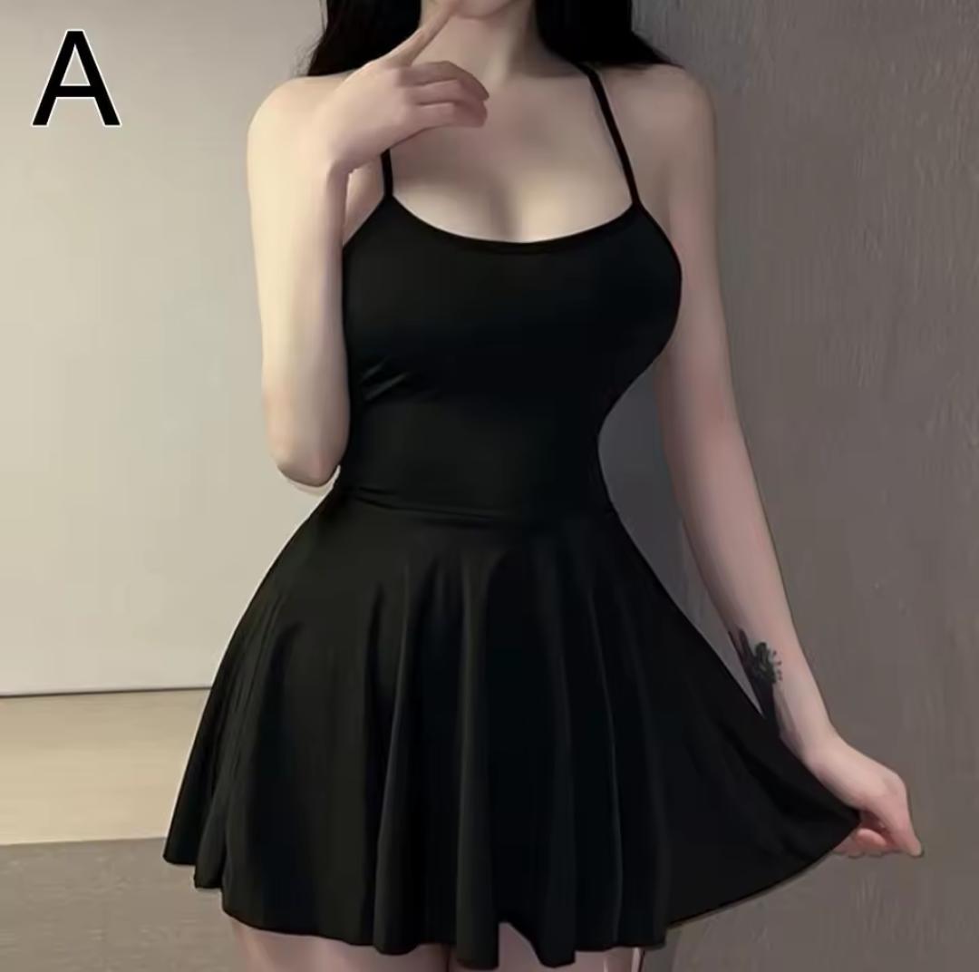 Vestido sexy alisado de mujer micro, mini para mujer , vestido lencero liso