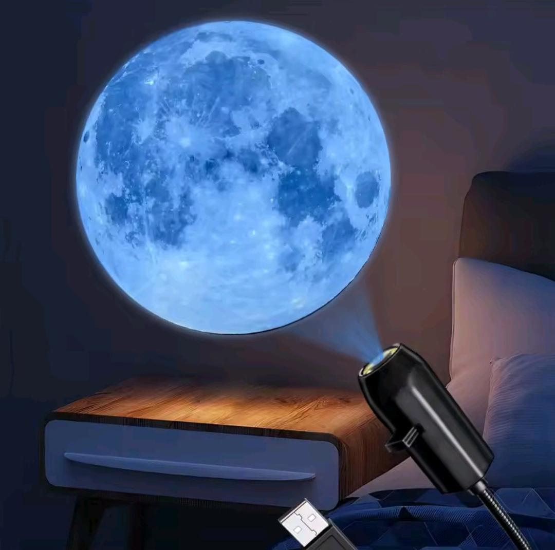 Lámpara Lunar, LED , Azul.