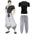 Ropa Deportiva casual, Camiseta de Compresión+ Pantalón Deportivo Anime Jujutsu Kaisen Toji de secado Rápido