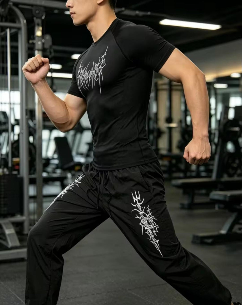 Ropa deportiva Pantalón + Camiseta Compresora en oferta para GYM